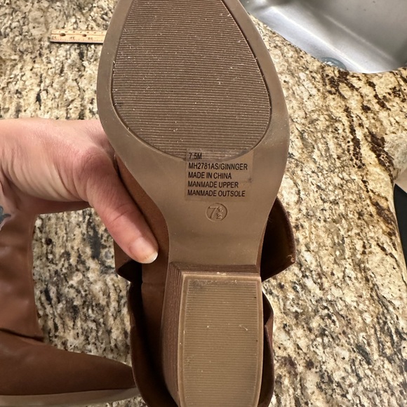 Altar'd State suede Tan Ankle Booties - Picture 5 of 7